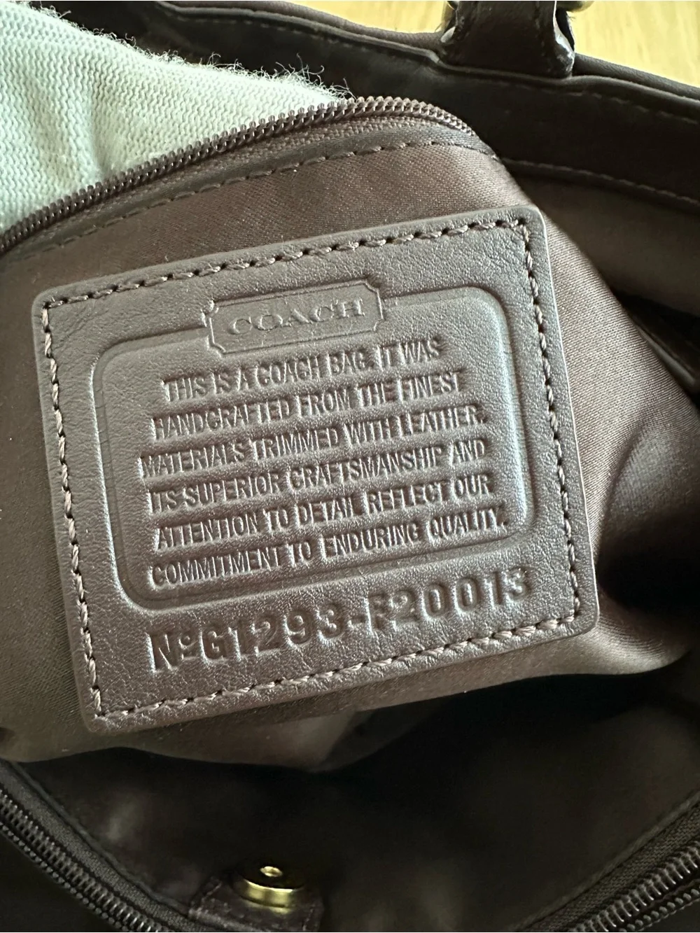Coach patchwork tote bag